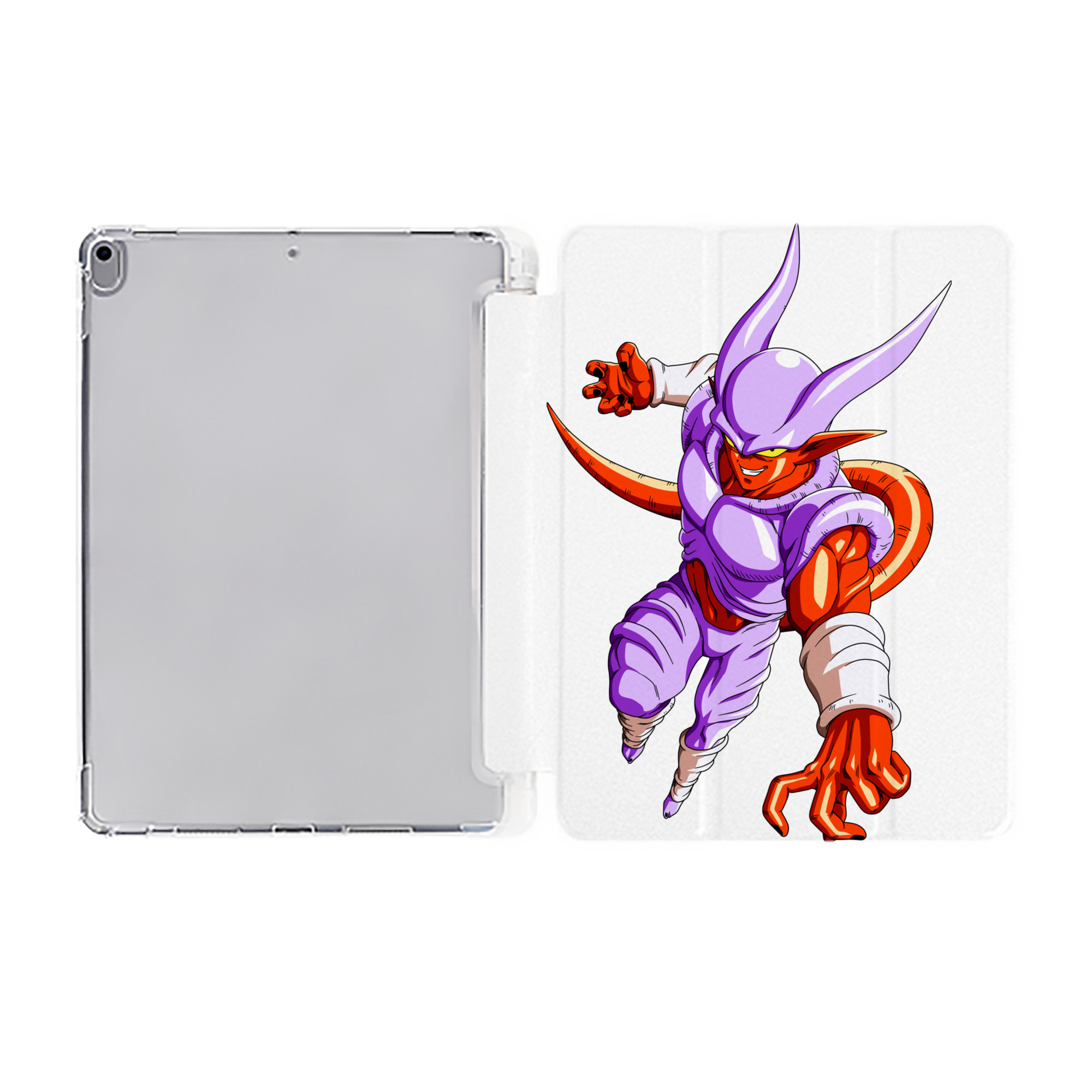 （画像用） ドラゴンボール ジャネンバ DRAGON BALL Janemba IPad ケース ペン収納付き 三つ折りスタンド PUレザー×シリコン 対応機種9.5/10.5/10.9インチ